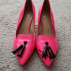 Hot pink pumps